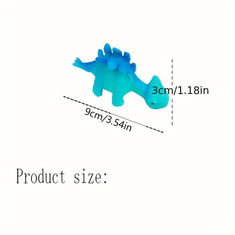 Dinosaures élastiques colorés – Jouets fantaisie extensibles pour farces et jeux amusants
