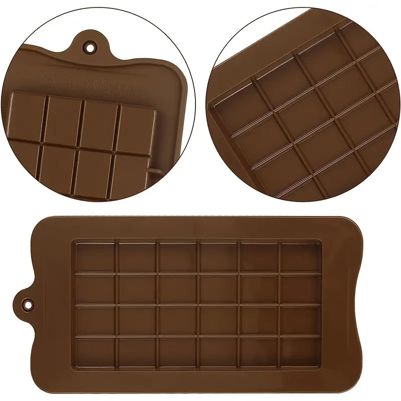 Moule en Silicone Tablette pour Barres d’Alimentation – Chocolat Maison, Snacks Énergétiques et Céréales