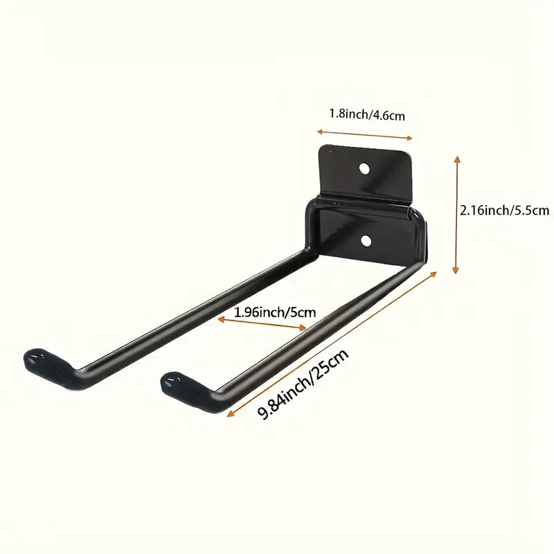 Support Mural pour Outils de Jardinage – Rangement Extérieur Robuste pour Pelles, Balais, Râteaux et Accessoires de Bricolage