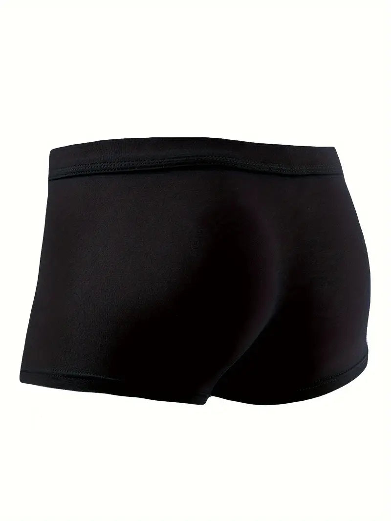 Boxer sexy homme – Sous-vêtement moulant brillant avec poche ergonomique
