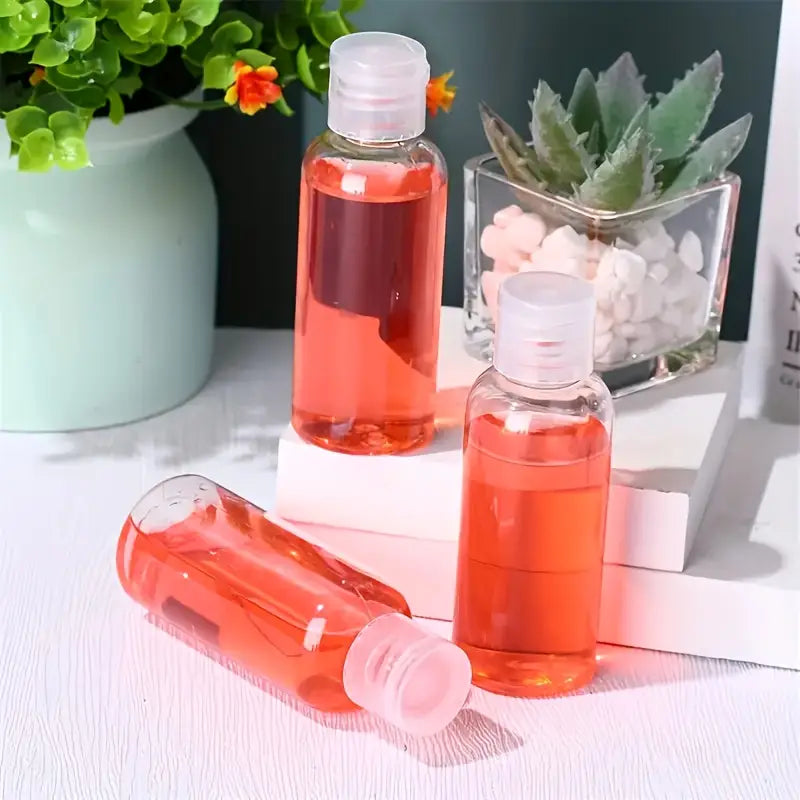 Lot de 15 flacons rechargeables 30, 50, 100ml – Pots de toilette bébé transparents pour voyage et soins