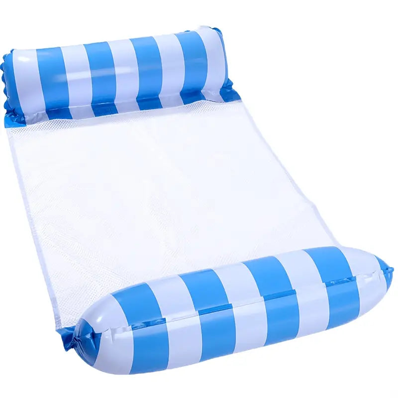 Matelas gonflable piscine avec appuie-tête – Transat flottant confortable multicolore