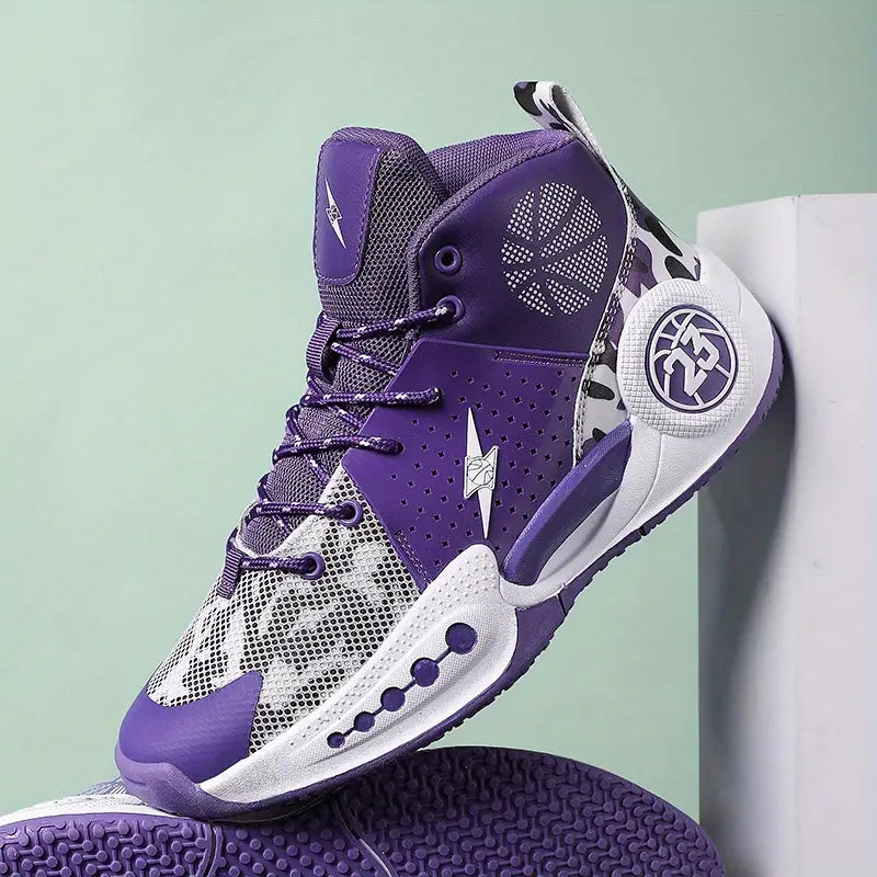 Chaussures de sport fille – Baskets montantes vert menthe respirantes et antidérapantes pour basketball