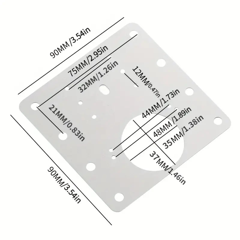 Charnière Invisible Réglable pour Porte et Meuble – Quincaillerie Robuste pour Armoire, Cuisine et Fenêtre
