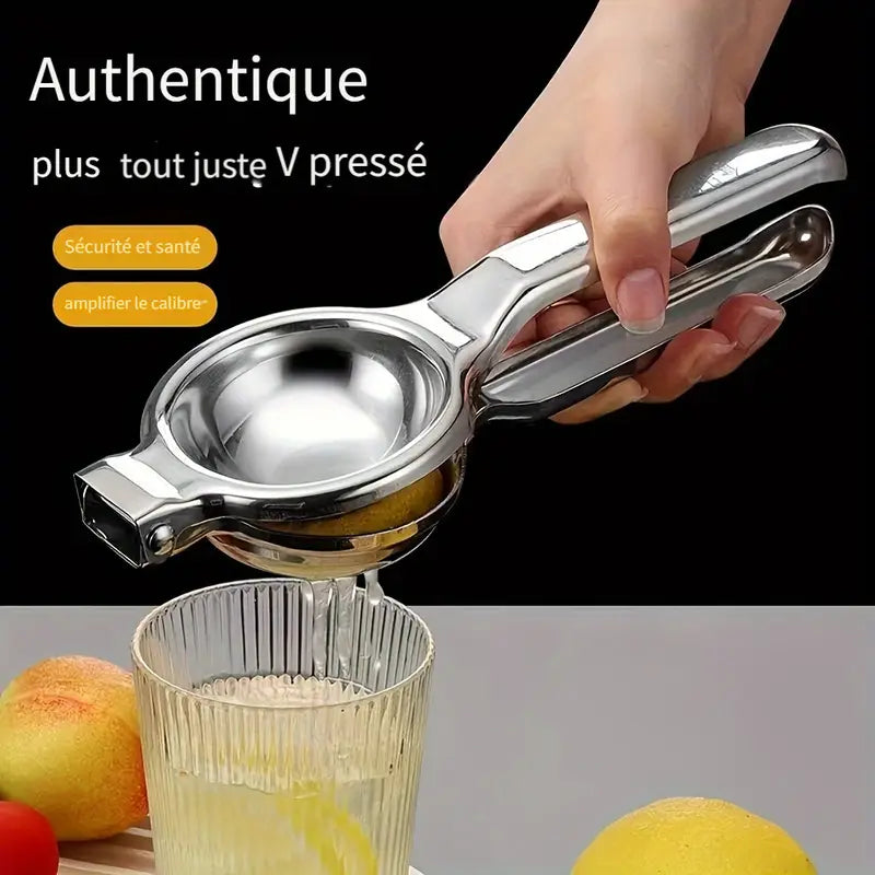 Presse-Citron Manuel en Acier Inoxydable – Extracteur de Jus Robuste pour Citrons et Agrumes