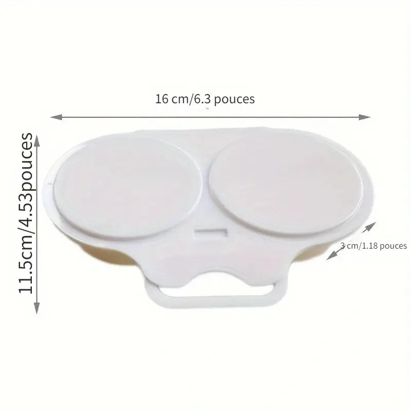 Moule à Œufs Pochés pour Micro-Ondes – Cuiseur Double Rapide et Sans Matière Grasse