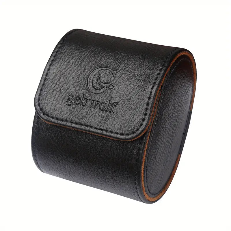 Étui de voyage en cuir pour montre – Boîte de rangement portable avec coussin protecteur
