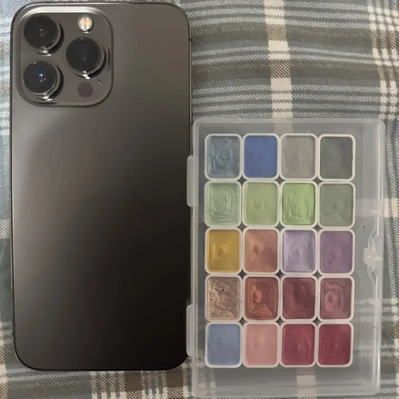 Palette Aquarelle Métallique – Couleurs Irisées et Éclatantes pour Effets Lumineux | Peinture, Dessin et Art