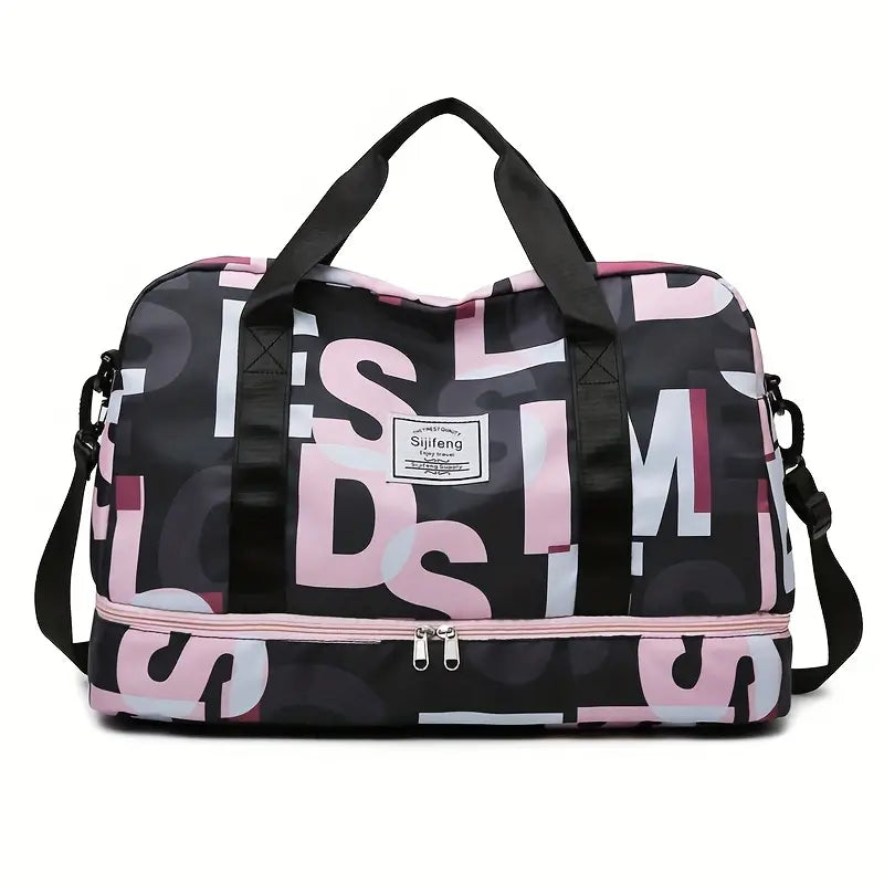 Sac de sport design multicolore – Grand sac tendance pour salle et voyage
