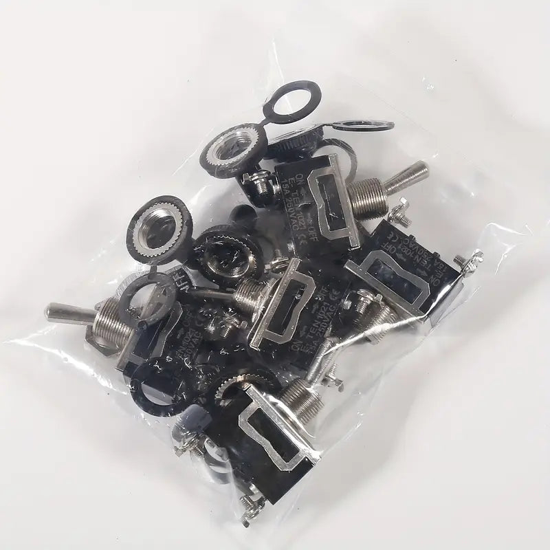 Interrupteur à Levier Métallique ON/OFF – Commutateur 15A 250V pour Applications d’Électronique Industrielle