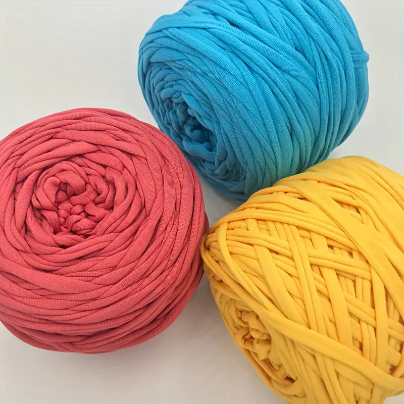 Fil Trapilho en Pelote XXL – Laine Épaisse en Coton Recyclé pour Tricot et Crochet DIY