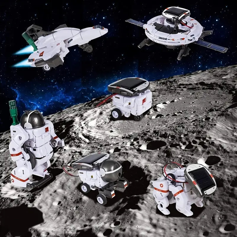 Kit Robot Solaire Multifonction 6 en 1 – Matériaux Industriels pour Assemblage et Énergie Renouvelable