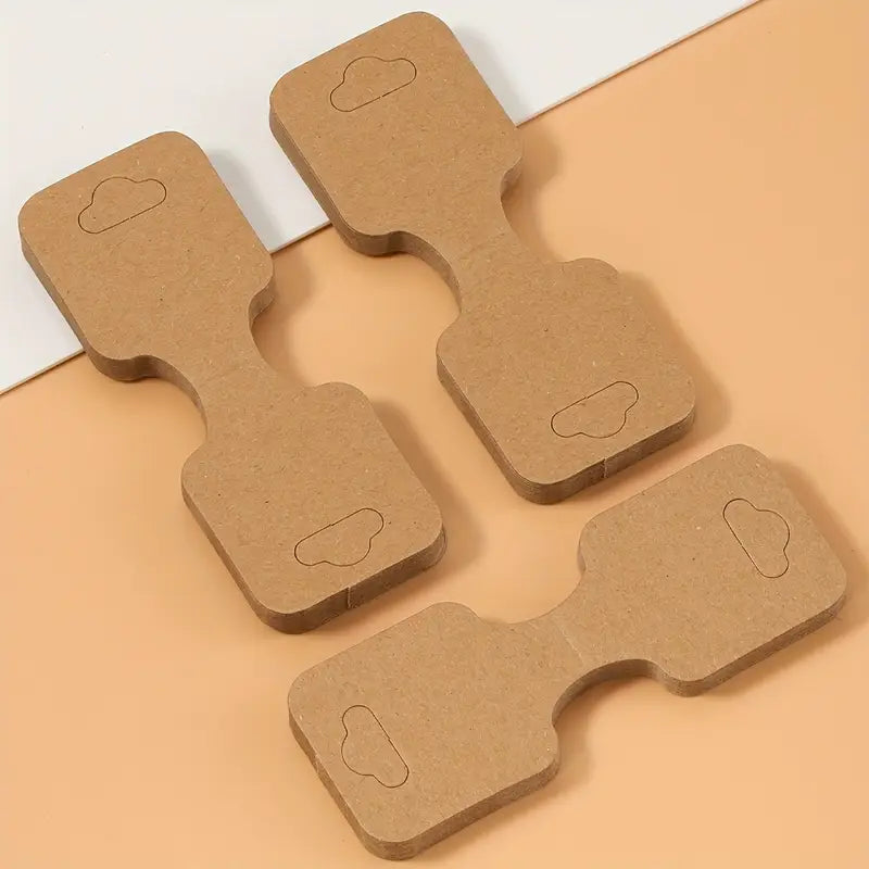 Cartes kraft pour présentation de bracelets – Étiquettes recyclables pour bijoux faits main et emballage créatif