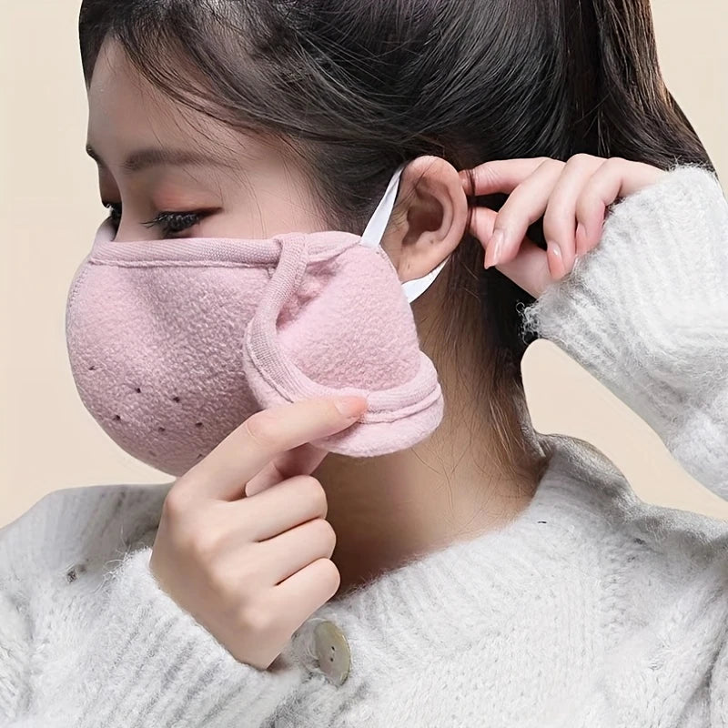 Masque Hiver avec Cache-Oreilles Intégrés – Protection Chaude et Confortable Contre le Froid pour Homme