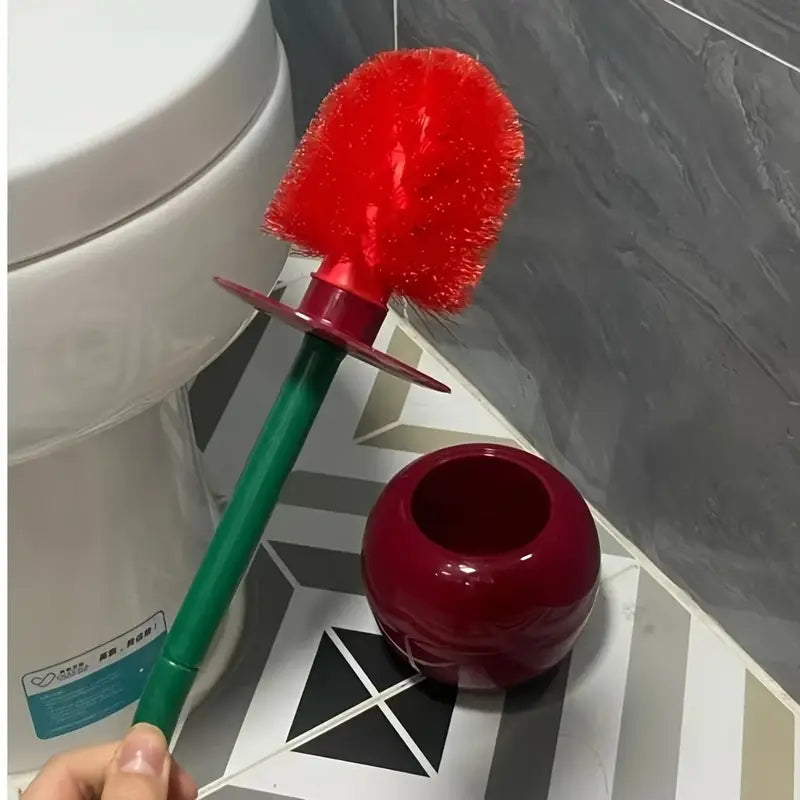 Brosse WC avec Support Rond – Brosse de Toilette Colorée et Résistante pour un Nettoyage Efficace