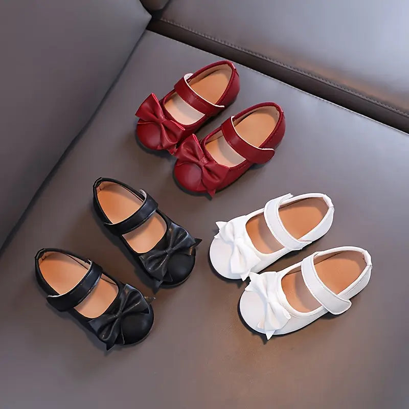 Ballerines fille élégantes avec nœud – Mocassins sans lacets confortables pour toutes occasions