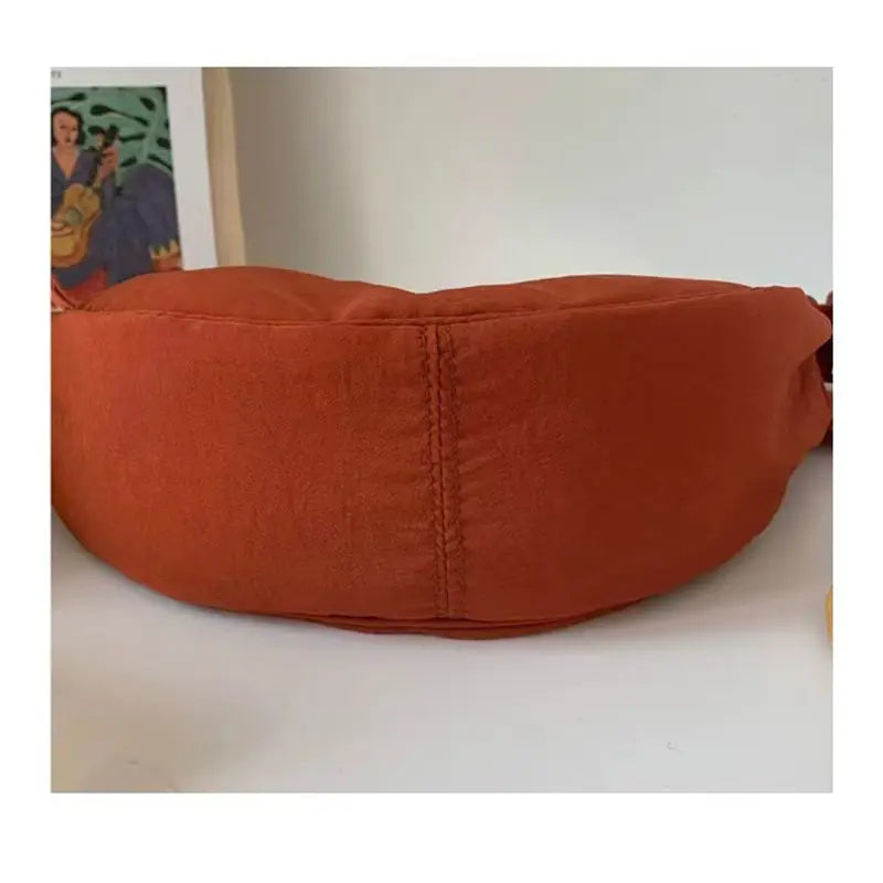 Sac Porté Épaule Femme en Tissu Coton Orange – Léger et Décontracté