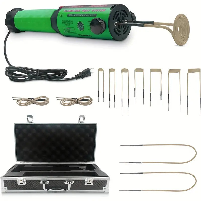 Kit Induction Chauffe-Boulons Électrique – Outils de Chauffage Professionnels avec Bobines et Mallette de Transport