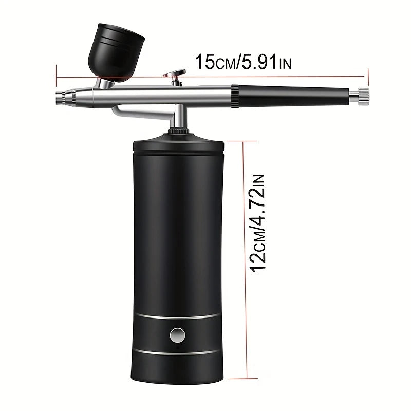 Aérographe Rechargeable sans Fil – Kit Complet de Pulvérisation pour Tatouage