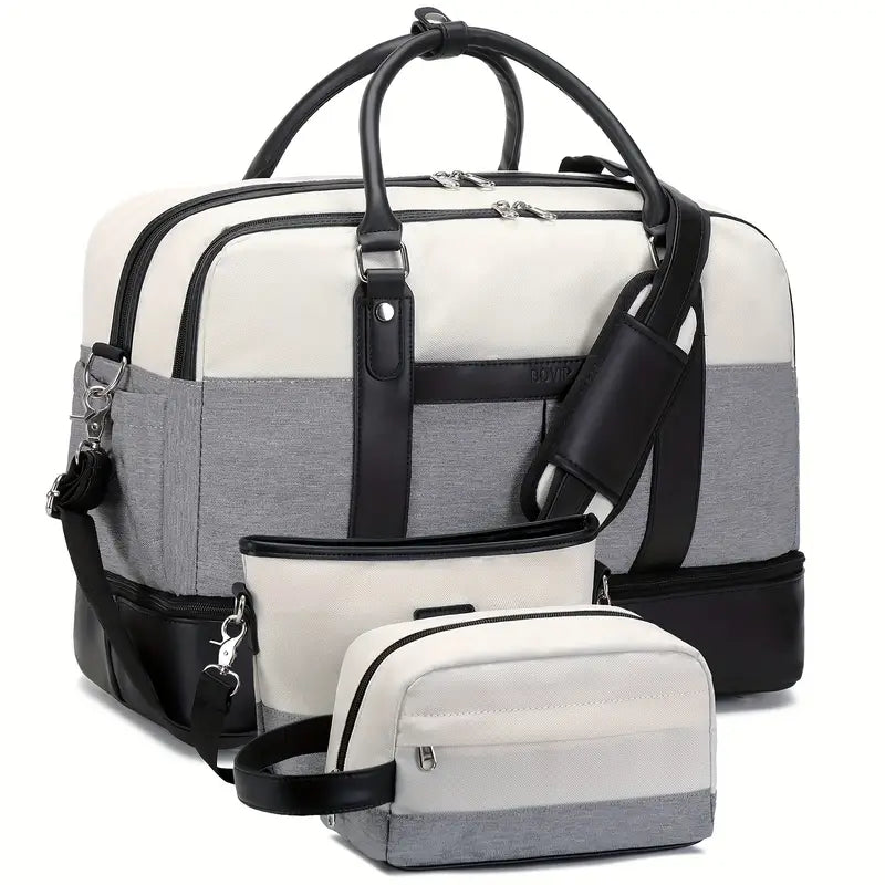 Ensemble Bagages de Voyage 3 Pièces – Sac Week-End Cabine, Trousse de Toilette & Pochette Organisateur |
