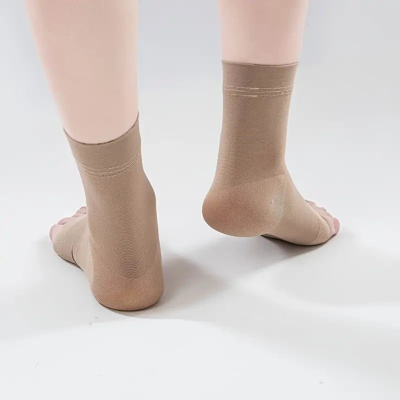 Chaussettes de Compression Ouvertes pour Fasciite Plantaire – Soulagement Douleur Talon & Cheville, Maintien et Confort au Quotidien