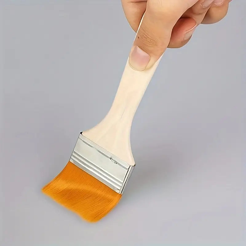 Pinceaux larges plats pour peinture acrylique, gouache ou huile – Set de 5 tailles pour artistes et bricoleurs