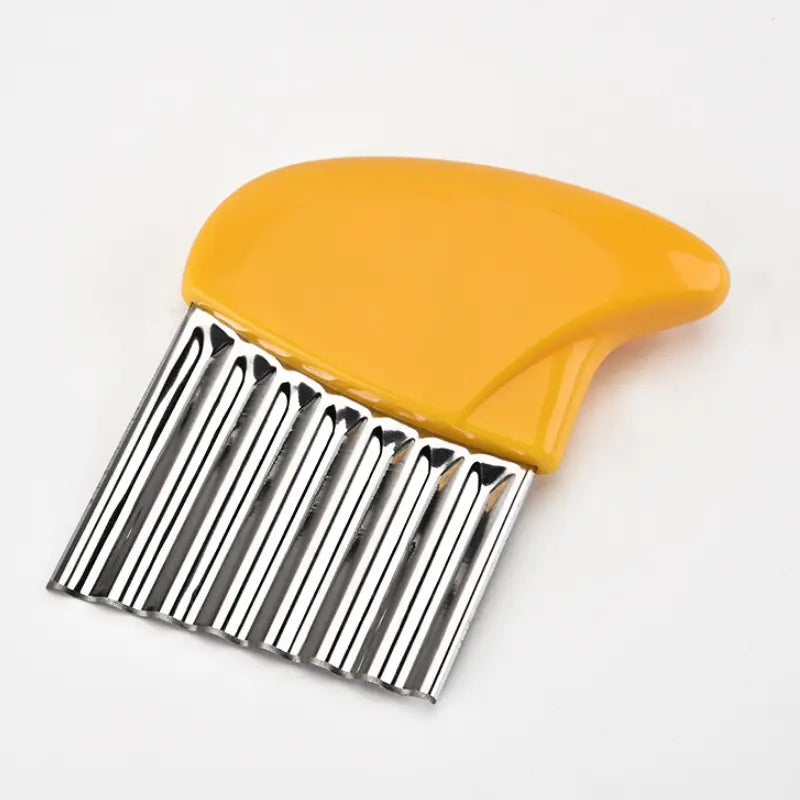 Couteau Ondulé pour Légumes et Frites – Lame Acier Inoxydable avec Manche Antidérapant – Découpe Originale pour Apéritifs et Bento