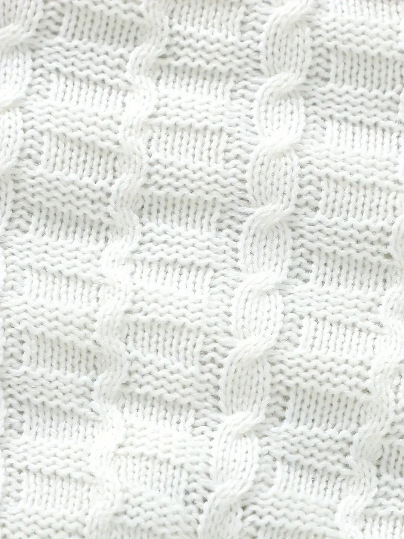 Ensemble tricot bébé avec bonnet – Salopette chaude et confortable