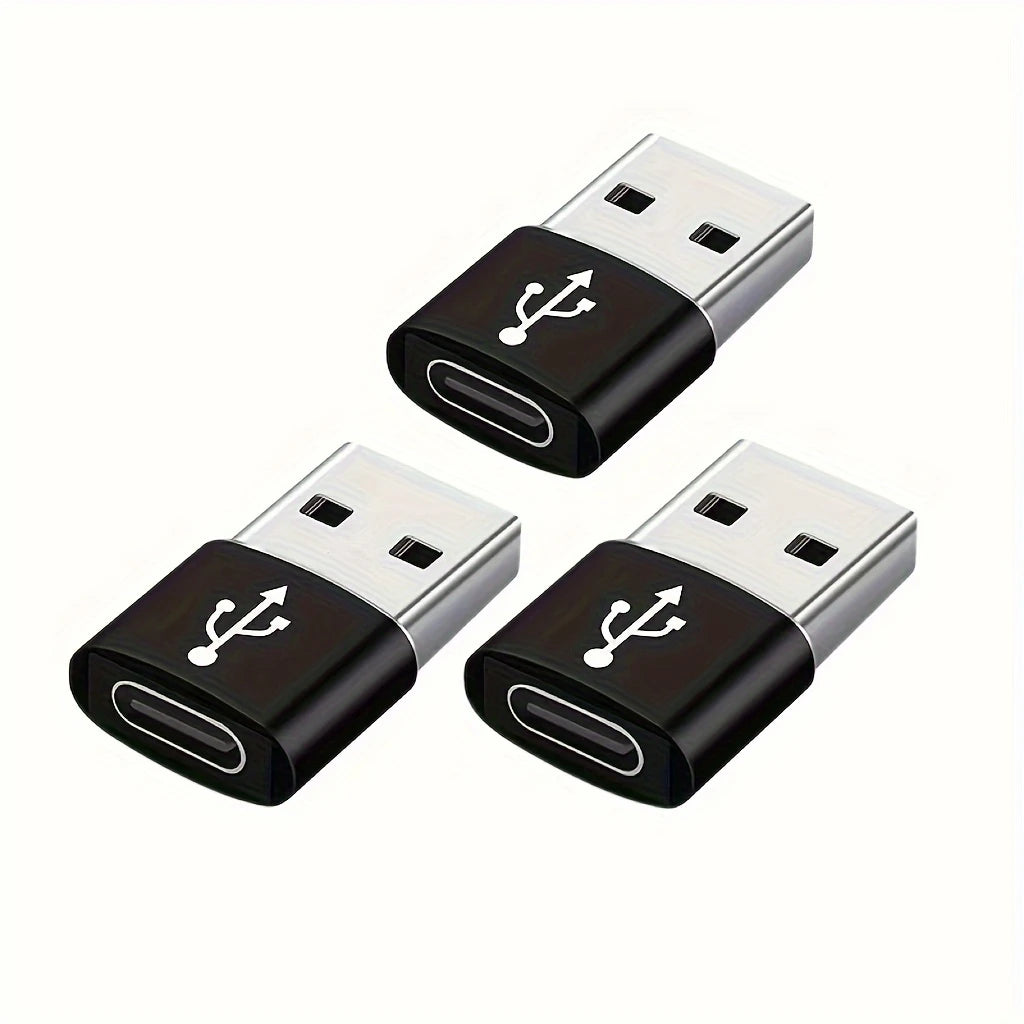 Lot de 2/3 Adaptateurs USB-C vers USB-A – Connecteurs Rapides pour Charge et Transfert de Données