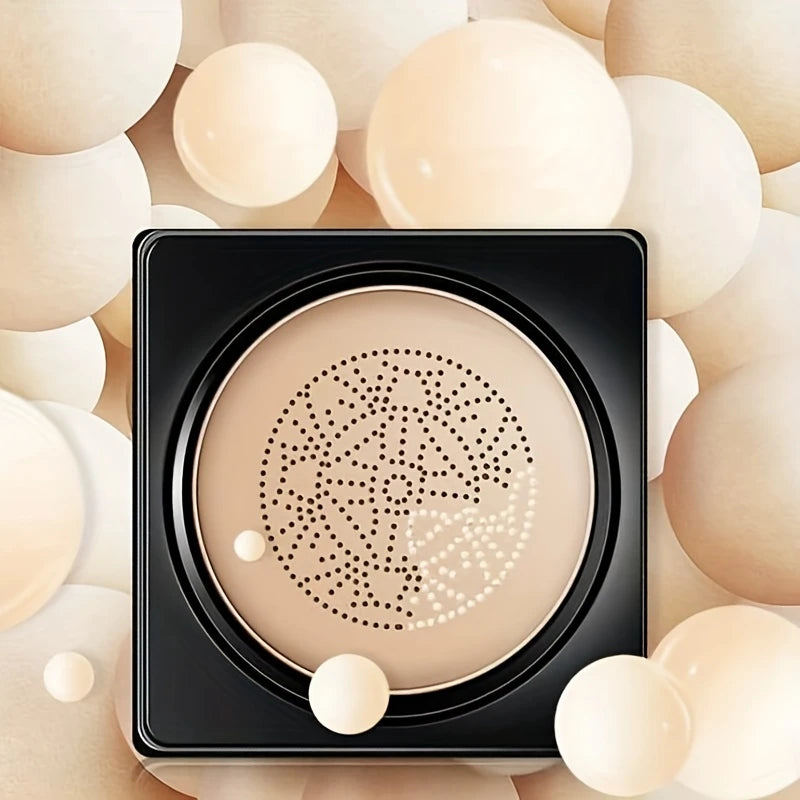 Fond de Teint Cushion Crème O’Cheal – Maquillage Haute Couvrance avec Éponge Tampon Fleur pour Teint Parfait