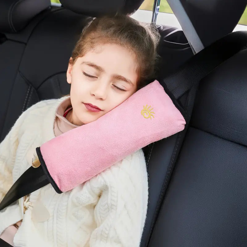 Coussin de Ceinture de Sécurité pour Enfant – Housse Douce Antitranspiration pour un Sommeil Confortable en Voiture