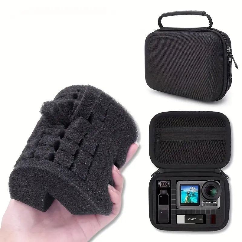 Étui de Rangement Rigide pour Caméra GoPro et Accessoires – Housse de Protection Antichoc avec Mousse Personnalisable