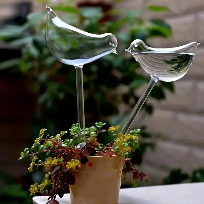 Oiseau Arrosoir en Verre – Système d’Arrosage Automatique pour Plantes d’Intérieur et Pots de Fleurs