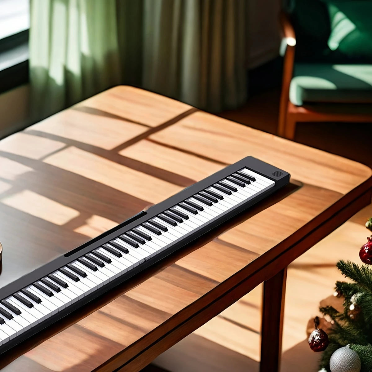 Clavier numérique 88 touches pliable – Piano portable avec toucher réaliste type piano à queue