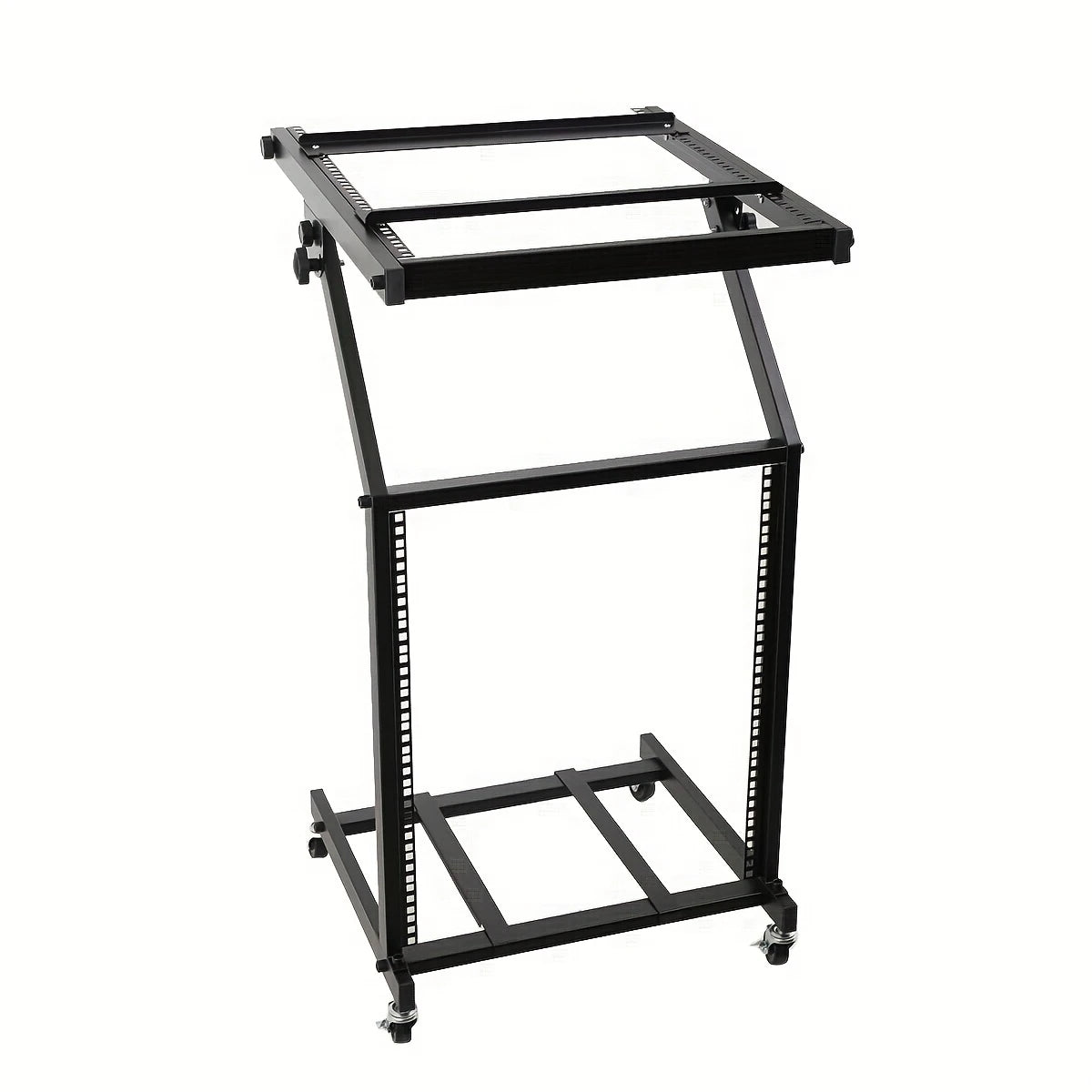 Rack Studio 2 Niveaux avec Roulettes – Support Matériel Audio 19’’ pour Studio & Live