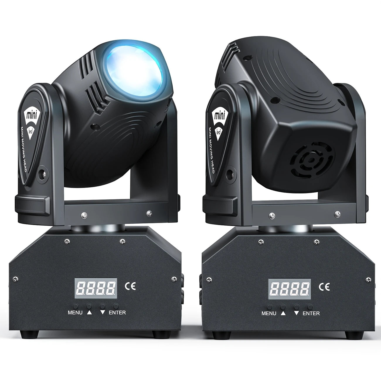 Projecteurs LED Moving Head Mini – Lumières Tête Mobile DMX, Effets Scéniques pour DJ et Soirée