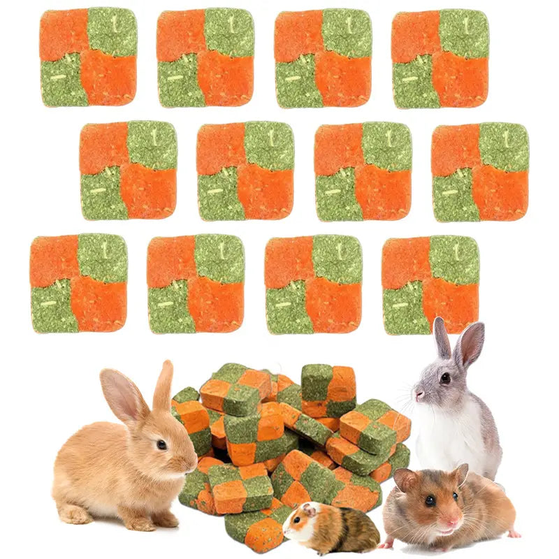 Friandises Suspendues Naturelles pour Lapins, Cochons d’Inde et Hamsters – Mélange de Fleurs Séchées, 12 Pièces