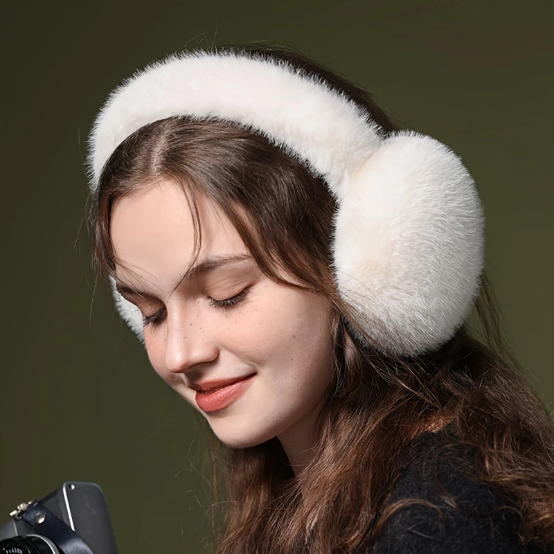 Cache-Oreilles Femme Hiver en Fausse Fourrure – Ultra Doux, Léger et Chaud, Coloris Élégant