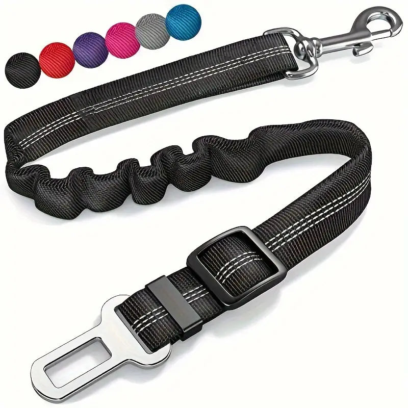 Ceinture de Sécurité pour Chien en Voiture – Laisse de Sécurité Ajustable à Clip Ceinture Universel