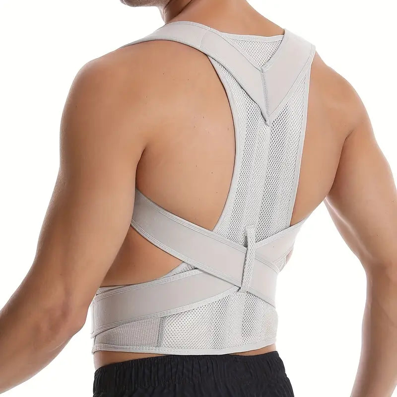 Correcteur de Posture Dorsale Homme – Ceinture Lombaire Ajustable pour Soulager le Dos et Redresser les Épaules