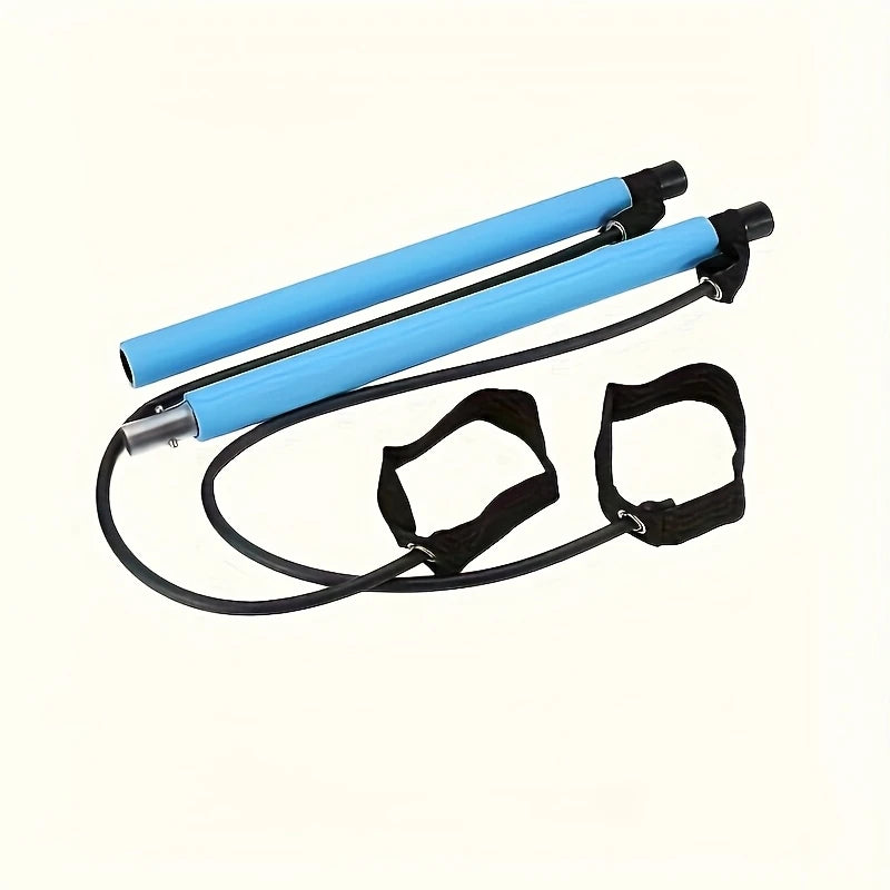 Barre de Pilates Multifonction avec Élastiques – Kit d’Entraînement Complet pour Yoga, Fitness et Renforcement Musculaire à Domicile