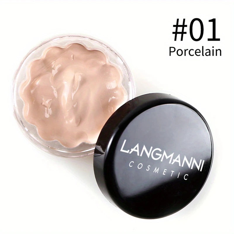 Fond de Teint Crème Haute Couvrance – Fini Porcelaine et nude Naturel par LANGMANNI