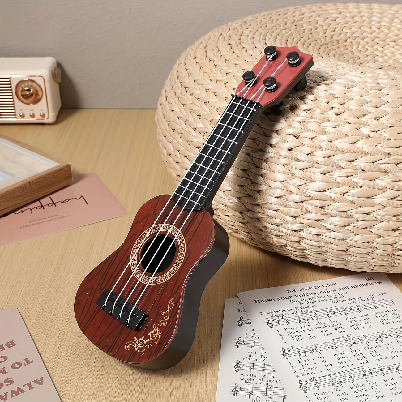 Mini Ukulélé Soprano 4 Cordes – Instrument Ludique pour Enfants et Débutants