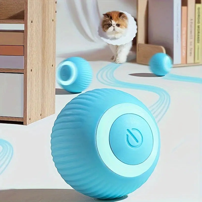 Balle Interactive pour Chat – Jouet Électronique Automatique pour Petits Animaux Actifs