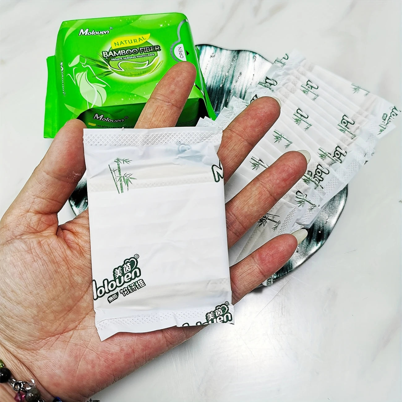 Serviettes hygiéniques biodégradables en fibre de bambou – Ultra douces et respectueuses de l’environnement