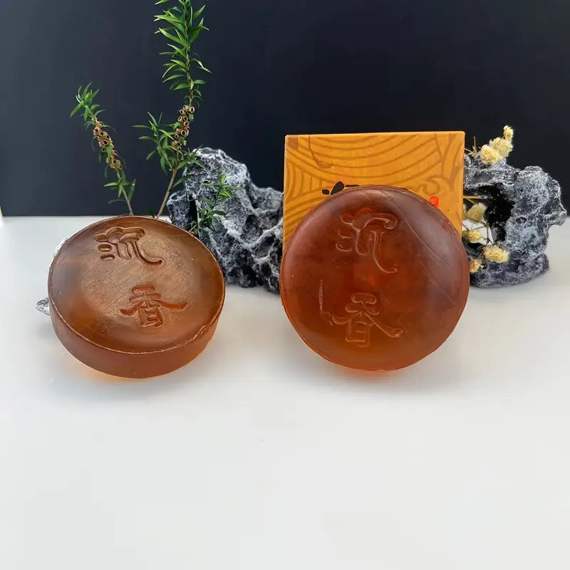 Savon Artisanal Naturel au Thé Noir – Nettoyant Visage et Corps Purifiant, Peaux Grasses & Acnéiques