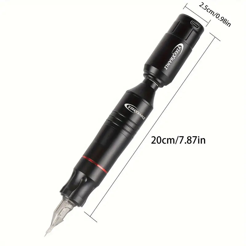 Kit Machine à Tatouer Professionnel – Stylo Rotatif Sans Fil avec Aiguilles, Encres, Gants & Accessoires | Tattoo Pen Rechargeable USB – Débutants & Artistes Confirmés