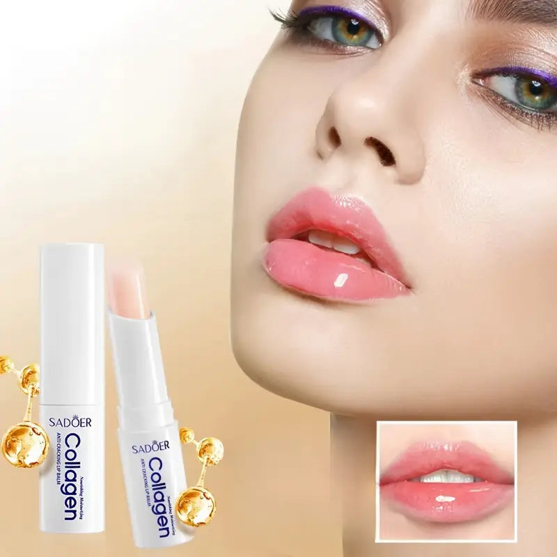 Baume à Lèvres Anti-Gerçures au Collagène – Hydratation Intense & Effet Repulpant Naturel SADOER