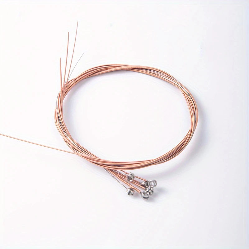 Cordes en cuivre pour guitare acoustique – Jeu complet 6 cordes résistantes et son clair