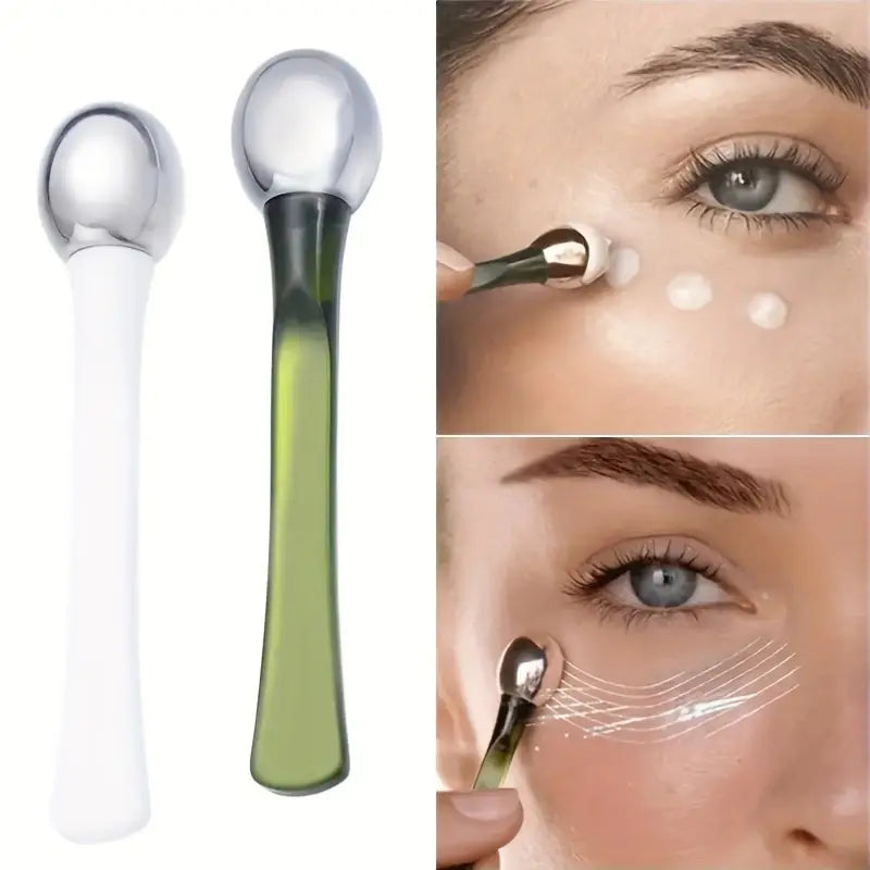 Roller de Massage Contour des Yeux – Lissage Anti-Cernes et Anti-Poches pour Regard Éclatant